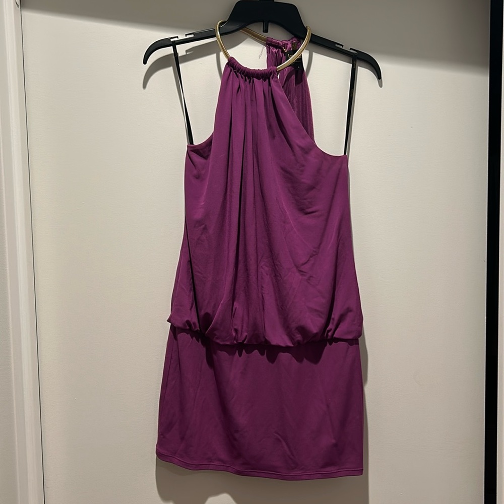 Women’s mini dress- clubbing purple dress